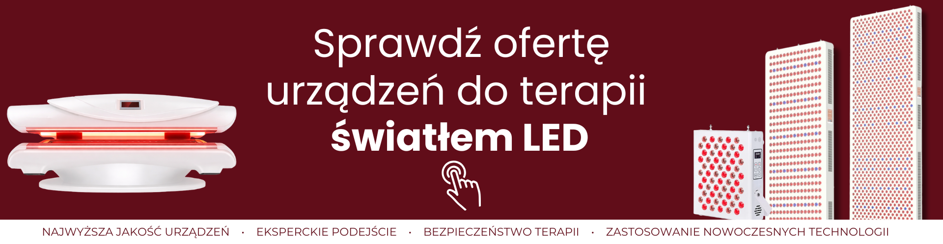 banner do kategorii urządzenia do terapii światłem czerwonym